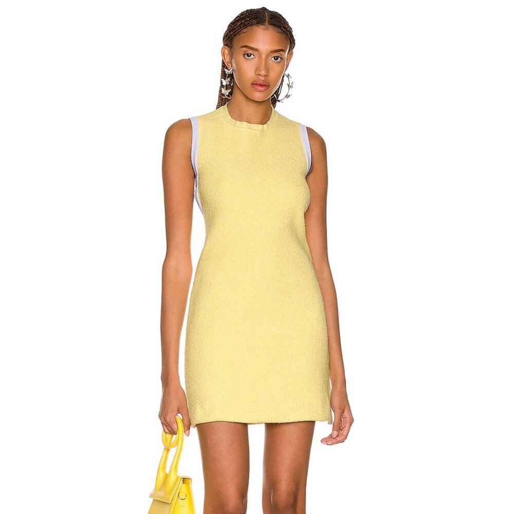 Jacquemus Le Robe Sorbetto Yellow Terry Mini Dress